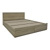 Κρεβάτι Olympus pakoworld με συρτάρι σε sonoma απόχρωση 160x200εκ 123-000248