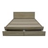 Κρεβάτι Olympus pakoworld με συρτάρι σε sonoma απόχρωση 160x200εκ 123-000248