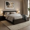 Κρεβάτι Olympus pakoworld με συρτάρι σε wenge απόχρωση 160x200εκ 123-000250