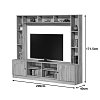 Σύνθετο σαλονιού Ambera pakoworld σε sonoma απόχρωση 200x40x171.5εκ 123-000264