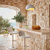 Σκαμπό μπαρ Walden pakoworld PP λευκό 127-000088