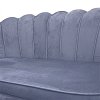 Καναπές 2θέσιος Daimon pakoworld βελούδο γκρι 134x70x77εκ 128-000005