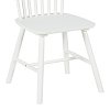 Καρέκλα Melia pakoworld rubberwood σε λευκή απόχρωση 45x51x87εκ 4τμχ 128-000040