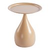 Βοηθητικό τραπέζι Samino pakoworld μέταλλο cappuccino Φ39x46εκ 128-000080