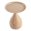 Βοηθητικό τραπέζι Samino pakoworld μέταλλο cappuccino Φ39x46εκ 128-000080