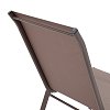 Πολυθρόνα Calan pakoworld μέταλλο σκούρo καφέ-textilene καφέ 54x74x91εκ 130-000011