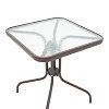 Tραπεζαρία Obbi-Watson pakoworld σετ 3τεμ καφέ μέταλλο-pe rattan 60x60x70εκ 130-000085