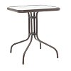 Tραπεζαρία Obbi-Watson pakoworld σετ 3τεμ καφέ μέταλλο-pe rattan 60x60x70εκ 130-000085