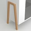 Βιτρίνα Belle Λευκό 102.5x41x152.5cm TO-BELLE1W2DWHITE