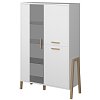 Βιτρίνα Belle Λευκό 102.5x41x152.5cm TO-BELLE1W2DWHITE