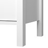 Κομότα Δίφυλλη Marocco Λευκό 99x37x130.5cm TO-MARKOM2DWHITE