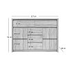 Μπουφές Norton 127x40x91.5εκ Sonoma TO-NORT2D5S