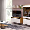 Έπιπλο Τηλεόρασης Palmor Χρυσό Δρυς-Λευκό 113.5x40x60cm TO-PALMORTV3D115