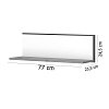 Ράφι Επιτοίχιο Palmor Χρυσό Δρυς-Λευκό 77x23.5x24.5cm TO-PALMOR80