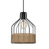 Κρεμαστό Φωτιστικό Μονόφωτο Μαύρο Ε27 Φ22x120cm MEC-1481F1BLACK