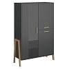 Βιτρίνα Belle Ανθρακί 102.5x41x152.5cm TO-BELLE1W2DANTHRACITE