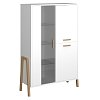 Βιτρίνα Belle Λευκό 102.5x41x152.5cm TO-BELLE1W2DWHITE