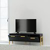 Έπιπλο Τηλεόρασης Belle Ανθρακί 149.5x41x49cm TO-BELLETV3KANTHRACITE