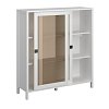 Βιτρίνα Marocco Δίφυλλη Λευκό 120x37x130.5cm TO-MARWIT2WHITE