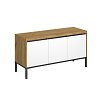 Έπιπλο Τηλεόρασης Palmor Χρυσό Δρυς-Λευκό 113.5x40x60cm TO-PALMORTV3D115