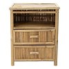Κομοδίνο Ofra pakoworld bamboo φυσικό 56x46x69εκ 141-000021