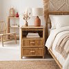 Κομοδίνο Ofra pakoworld bamboo φυσικό 56x46x69εκ 141-000021