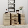 Μπουφές Solo 150x41x82cm Sonoma με Wenge και MDF Καμπυλωτό τελείωμα στις πόρτες. TO-SOLO2D4S