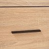 Μπουφές Solo 80x34x74cm Sonoma με Wenge και MDF Καμπυλωτό τελείωμα στις πόρτες TO-SOLOH2D1S
