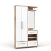 Σετ εισόδου-χωλ Niag 580 113x37.5x198εκ Λευκό-Σονόμα SO-NIPBSETWH