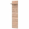 Κρεμάστρα Solo 40x30x194cm Sonoma με λεπτομέρειες Wenge και MDF Καμπυλωτό τελείωμα TO-SOLOHANG