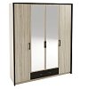 Ντουλάπα Τετράφυλλη Scarlet Sonoma-Wenge 180x58x212εκ SO-SCARLET4D