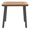 Τραπέζι Synergy pakoworld αλουμίνιο ανθρακί-plywood φυσικό 80x80x74εκ 152-000032
