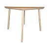 Τραπέζι Synergy pakoworld αλουμίνιο cappuccino-plywood σε φυσική απόχρωση 80x80x74εκ 152-000108