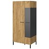Δίφυλλη Ντουλάπα Santes Χρυσό Δρυς-Γραφίτης 90x60x197.5cm TO-SANTES2D