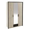 Ντουλάπα Τρίφυλλη Scarlet3D Sonoma-Wenge 136x58x212εκ SO-SCARLET3D