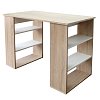 Γραφείο 110W  Σονόμα-Λευκό με Ράφια 110x55x75εκ TO-110WTABLE