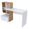 Γραφείο HO1S Λευκό με Φυσικό 149x50x105εκ TO-DESKHO1S