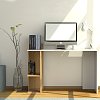 Γραφείο HO SHELF Λευκό-με Φυσικό Μοντέρνα Σχεδίαση 120x55x85εκ TO-DESKHOSHELF