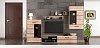 Σύνθεση Τηλεόρασης Solo 293x41x184cm Sonoma με Wenge MDF Καμπυλωτό τελείωμα TO-SOLO