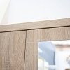 Ντουλάπα Δίφυλλη Top Mix 60x33x183cm Σονόμα με Καθρέπτη TO-TOPSFZ2D1S60