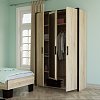 Ντουλάπα Τρίφυλλη Scarlet3D Sonoma-Wenge 136x58x212εκ SO-SCARLET3D
