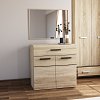 Μπουφές Solo 80x41x82cm Sonoma με Wenge και MDF Καμπυλωτό τελείωμα στις πόρτες TO-SOLO2D1S