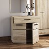 Μπουφές Solo 80x41x82cm Sonoma με Wenge και MDF Καμπυλωτό τελείωμα στις πόρτες TO-SOLO2D1S