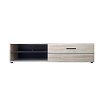 Έπιπλο TV Solo 163x41x38cm Sonoma με Wenge και MDF Καμπυλωτό τελείωμα στις πόρτες TO-SOLOTV1D
