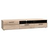 Έπιπλο TV Solo 180x52x34cm δεξί Sonoma-Wenge MDF Καμπυλωτό τελείωμα στις πόρτες TO-SOLOTV2S1DP