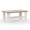 VERNE ΤΡΑΠΕΖΙ ΣΑΛΟΝΙΟΥ 110x60x46.4cm Λευκό-Φυσικός Δρυς TO-VERNECOFFEE