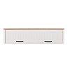 VERNE ΡΑΦΙ ΤΟΙΧΟΥ ΚΡΕΜΑΣΤΟ 137.9x30x35cm χρώμα Λευκό-Φυσικός Δρυς TO-VERNEREGWISZ1D