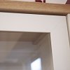 Bιτρίνα VERNE Δίφυλλη  114.8x37.2x153cm Λευκό-Φυσικός Δρυς TO-VERNEWIT2W2D