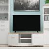 Έπιπλο TV 120x42x46εκ Λευκό-Sonoma Με Δύο Ντουλάπια TO-2DTVWHITE