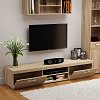 Έπιπλο TV Damis 200x45x39εκ Με MDF Διακόσμηση Sonoma TO-DAMTV2K